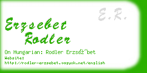 erzsebet rodler business card